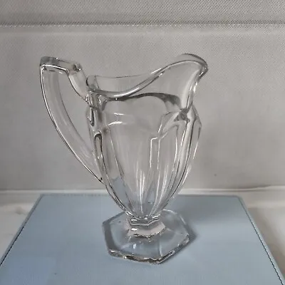 Buy DAVIDSONS CHIPPENDALE Glass Milk Cream Jug 1930s Art Deco Clear Glass • 10.50£