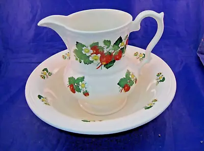 Buy Vintage Pitcher And Under Bowl By Lord Nelson Pottery - Hand Crafted In England • 14.39£
