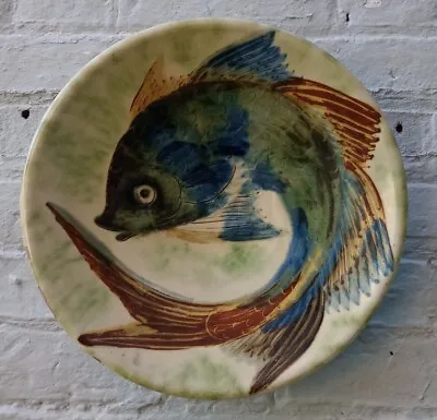 Buy A Colourful Vintage Decorative Spanish Plate Of A Fish By Puigdemont. • 60£