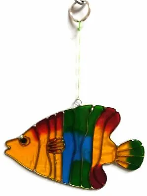 Buy Angel Fish Handcrafted Suncatcher Creating A Stained Glass Effect • 8.99£