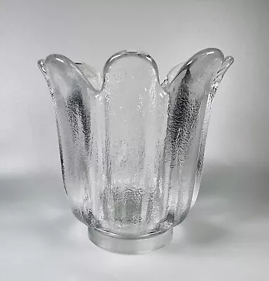 Buy Dartington Daisy Candle Holder Textured Glass FT333 Frank Thrower 1980s • 11.99£