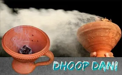 Buy Innovative Clay Dhoop Loban Dani Burner Holder For Puja (Medium Size, Handemade) • 38.35£
