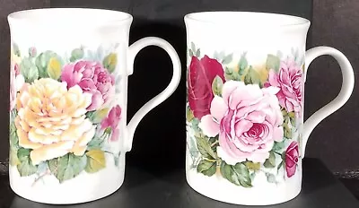 Buy Crown Trent Bone China  - Tea/Coffee Mugs -  Rose And Floral Patterns VG  Cond • 17.98£