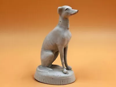 Buy Antique Staffordshire Parian Greyhound Dog Figurine On A Cushion. Height 4.5 . • 75£