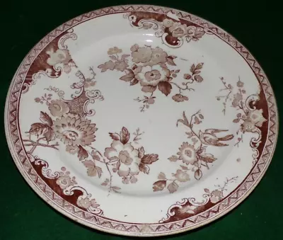 Buy 1st Mark Irish Belleek Pottery Floral Bird Pattern Earthenware Large Plate • 89£
