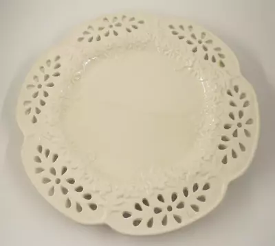 Buy 13  RCCL Portugal Reticulated Blank Not Painted Round Plate Pottery Glazed Ivory • 9.50£