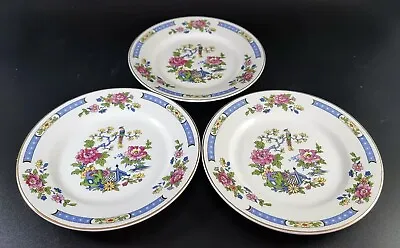 Buy Set Of Three Vintage Lord Nelson Pottery England T'sing Desert Tea Side Plates • 9.72£