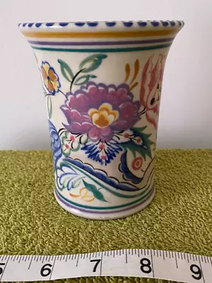Buy Vintage Poole Pottery Vase -1945-47 -Annette Ball - AP Pattern • 25£