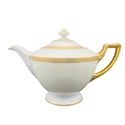 Buy Vintage Teapot THOMAS BAVARIA MARQUISE For Macy's Heavy Gold Cream  Art Deco EUC • 93.92£