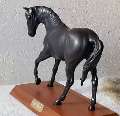 Buy Royal Doulton Spirit Of Youth Matt/Satin Black Horse Figurine  On Wooden Plinth • 79.99£