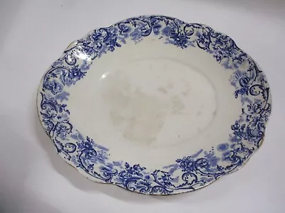 Buy John Maddock & Sons Royal Vitreous Rococo Platter Blue Antique • 15.56£