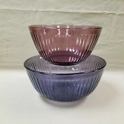 Buy Vintage Amethyst Purple Pyrex 7403-S 2 1/2 Quart & 7402-S 1.5L Mixing Bowls • 15.18£