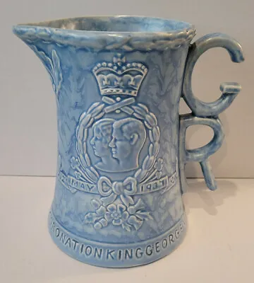 Buy Antique 1937 Musical Pottery Jug Commemorating The Coronation Of King George VI • 64.95£