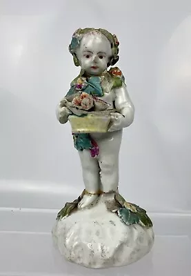 Buy A Bow Porcelain Putto Emblematic Of Spring. C.1765. A/F • 29£