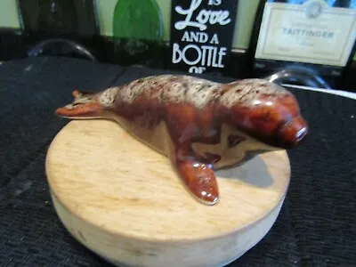 Buy Kernewek Pottery Honeycombe Lava Baby Seal Figurine Cornwall England (5  Long) • 6£