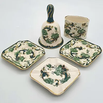 Buy Masons Chartreuse Ashtrays / Dishes Bell And Toothpick Holder Made In England • 28.95£