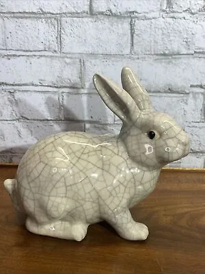 Buy Antique Early 20th Century French Crackle Glaze Pottery Rabbits/Hares 8” • 177.69£