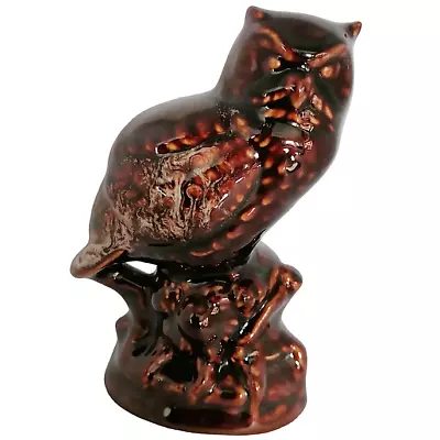 Buy Kernewek Pottery Owl Ornament Brown Glazed Cornwall Figurine 5  H  Birthday Gift • 14.95£