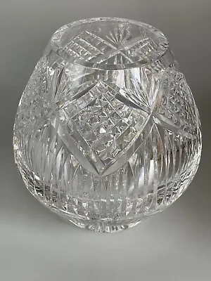 Buy Signed Irish Crystal Tyrone Cut Rose Bowl In Slieve Donard Pattern, Exc Cond • 64.87£
