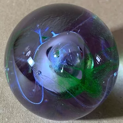 Buy Vintage Caithness Moon Crystal Art Glass Paperweight. • 7£