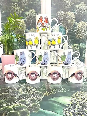 Buy 'Love Nest' Porcelain Fine Bone China Bird Mug - Pet -  Gift - Anniversary • 10£