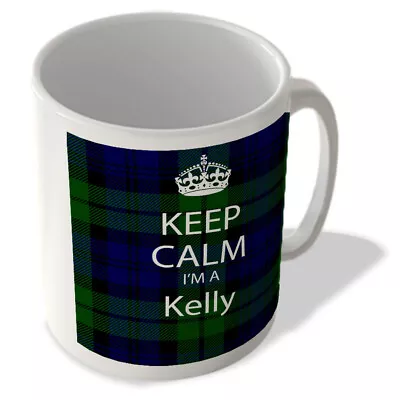 Buy Keep Calm I'm A Kelly - Scottish Clan Tartan - Mug • 10.99£