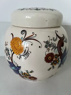 Buy Vintage Sadler Ginger Jar With Lid Bird Design • 14.99£