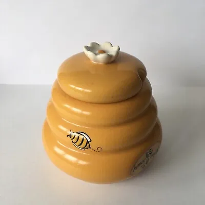 Buy Fab Pretty Ceramic Preserve Miel Bees Bee Beehive Honey Pot • 5.99£