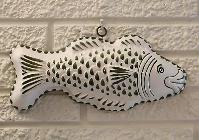 Buy Vintage BASSANO ABC CERAMICHE Italy Gree & White Decorative Fish Mold • 25.52£