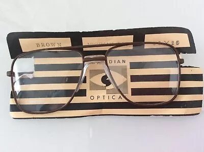Buy Meridian M 303 Vintage 70/80’s Brown Metal Glasses • 35£
