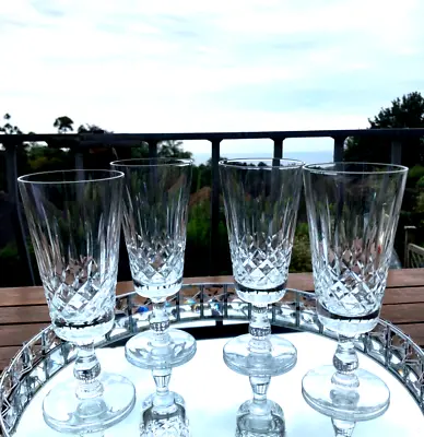 Buy Edinburgh Crystal  Appin  Cut Crystal Set 4 Champagne Prosecco Flutes Stunning • 65£