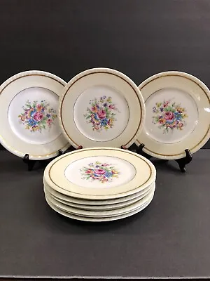 Buy Vintage Antique  Limoges French Floral Lot Of 9  Versailles Dinner Plates Plate  • 81.64£