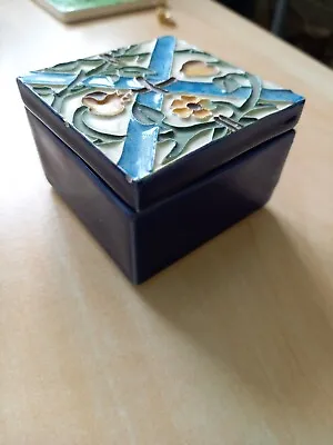 Buy Sa Nogueira Portugese Handmade Blue Glazed Pottery Trinket Pot Box • 1.49£
