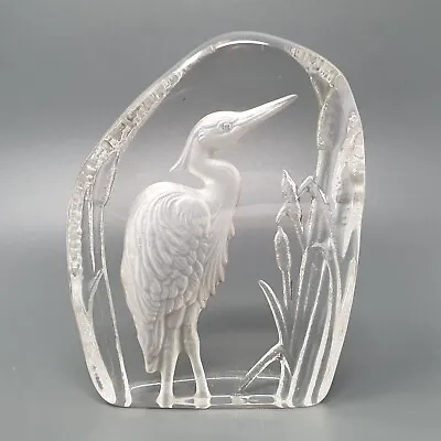 Buy Wedgewood Crystal Glass Bird Paperweight - Heron - 12 Cm Tall. FREEPOST • 12.99£
