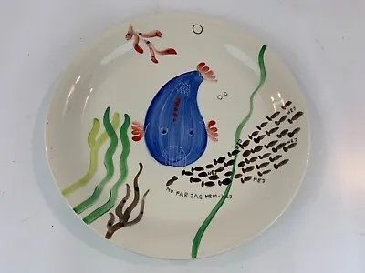 Buy Vtg Gustavsberg Swedish Hand Painted Fish Plate VI “Löja” By Stig Lindberg Rare • 216.11£
