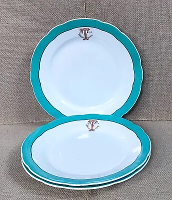 Buy John Maddock And Sons Restaurant Ware Elegant Monogram CT Plates Scalloped Edge • 28.50£