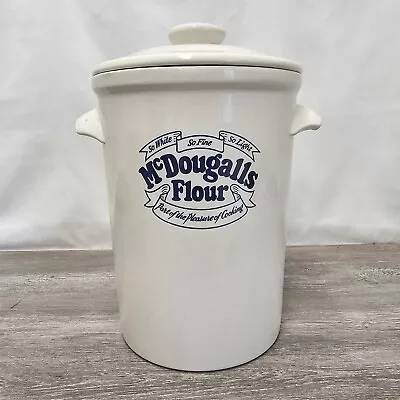 Buy Vintage Mcdougalls Large White Flour  Container Honiton Pottery England • 35£