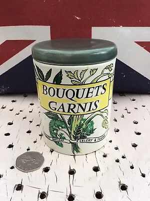 Buy Vintage Holkham Pottery “Bouquets Garnis” Herb Storage Jar • 5£