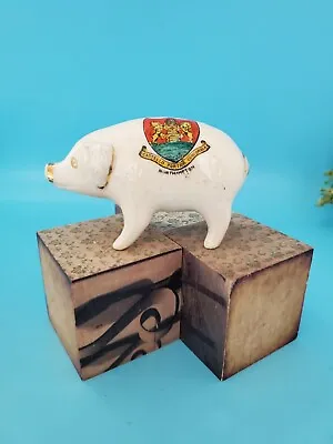 Buy Goss Crested Pig Figurine Northampton Castello Fortior Concordia Vintage  • 22.20£