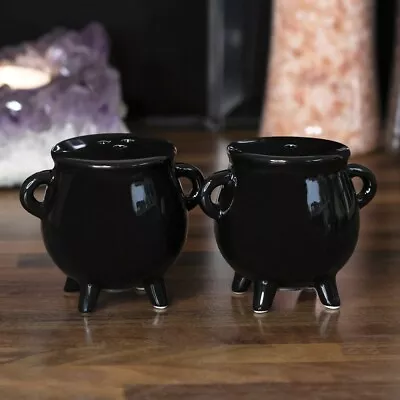 Buy Cauldron Salt & Pepper Pots Bone China Novelty Cruet Set Halloween Special • 8.99£