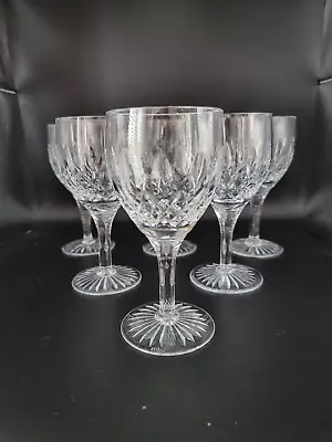 Buy Stunning Vintage Set Of 6 Small Sized Stuart Crystal Wine Glasses, Glencoe Patte • 98.99£