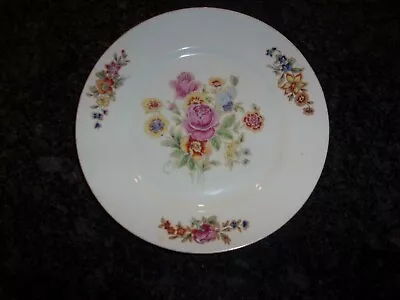 Buy Zcechoslovakia Dinnerware - Plate -floral Design - Center Rose/ Flowers - 9.3/4  • 6.75£