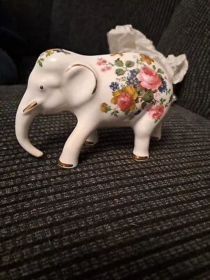 Buy Crown Bone China Floral Elephant • 10£