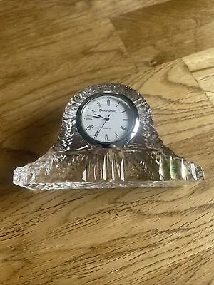Buy Vintage Tyrone Crystal Glass Mantle Clock Lovely • 12£
