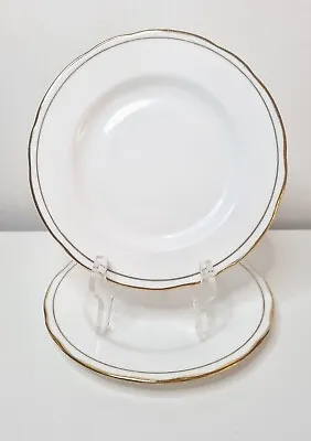 Buy Duchess Ascot 2 White And Gold Side Plates  • 6£