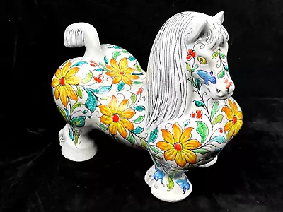 Buy Large Mancioli For Raymor 1960s Italian Majolica Pottery Horse Sculpture • 252.78£