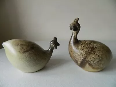 Buy Art Pottery Figurine Of Hen And Cockerel By Olaria Velha And J. Mealha - 1979 • 75.99£