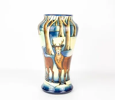 Buy Moorcroft Pottery 'wild Highlanders' 2002 Large Christmas Rein Deer Vase 4/350 • 600£