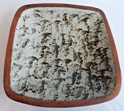 Buy Studio Pottery Salt Glazed Stoneware Dish, Signed NL, Unknown, Rustic Style 21cm • 25£
