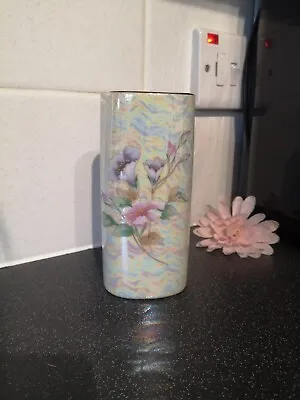 Buy Gorgeous Pearlescent Iridescent Porcelain Oriental Style Oval Bud Vase • 14.95£